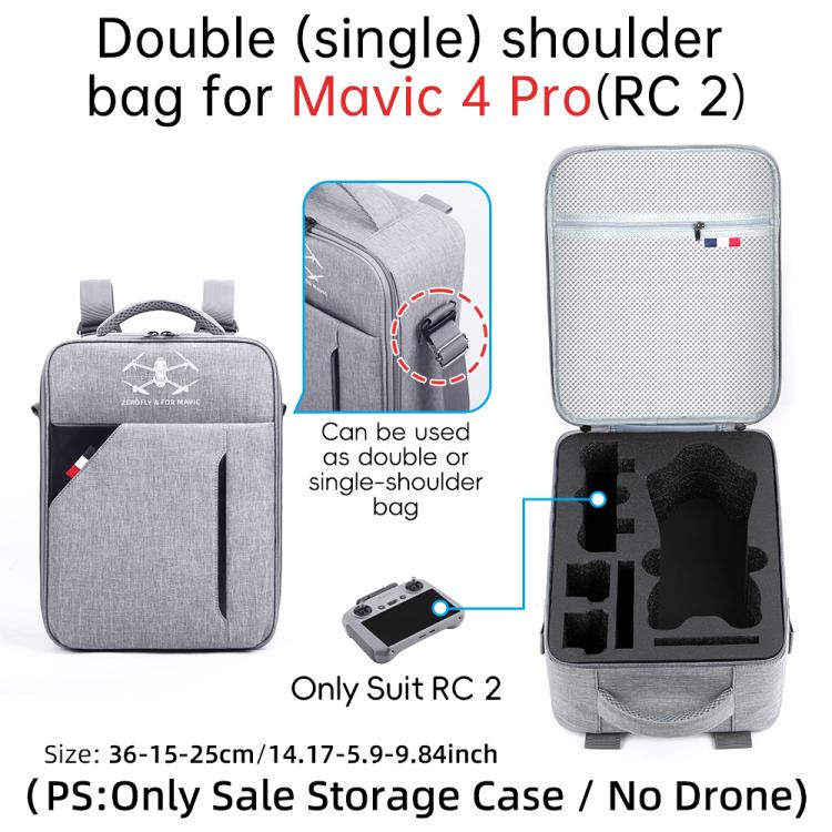 For DJI Mavic 4 Pro / RC 2 Backpack Shoulder Bag EVA Carrying Case, Backpack For DJI Mavic 4 Pro / RC 2 Backpack Shoulder Bag EVA Carrying Case, Backpack